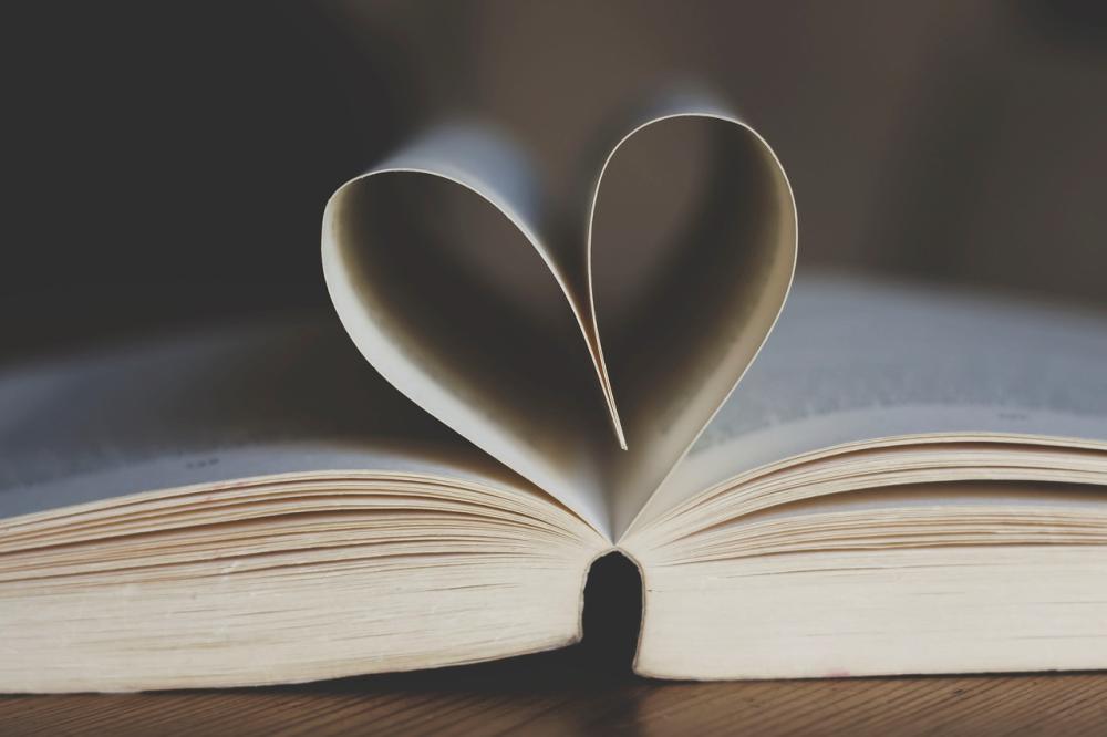 Coeur dans un livre